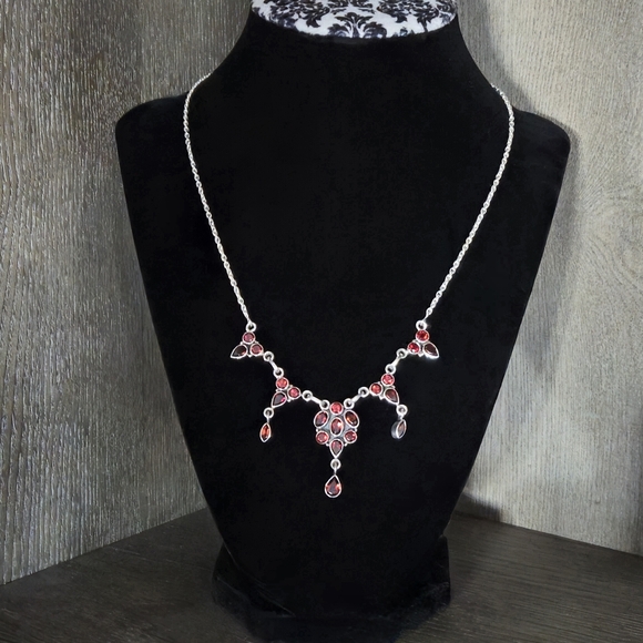 Nicky Butler 925 Sterling Silver Mozambique Garnet Designer NB Necklace NWT - Picture 4 of 12